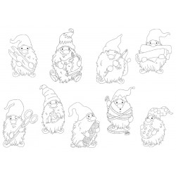 Stickserie - Sewing Gnomes